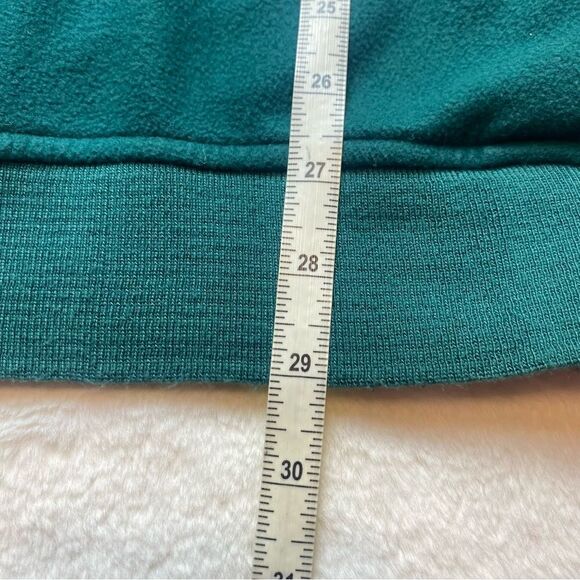 Eddie Bauer EBTEK Green V Neck Fleece Pullover Size Large - Picture 12 of 13